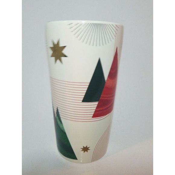 Starbucks Christmas TreeStar Holiday 2020 Double Wall Ceramic Tumbler Mug 12 Cup - Picture 6 of 11